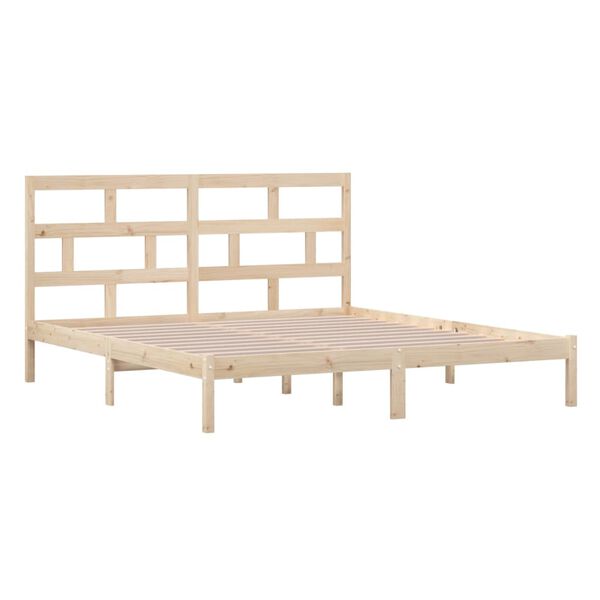 vidaXL Massivholzbett 180x200 cm