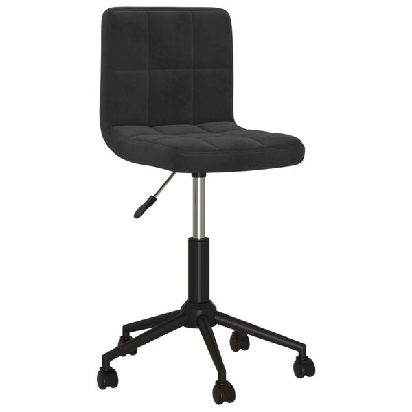 vidaXL Esszimmerst&uuml;hle 6 Stk. Drehbar Schwarz Samt