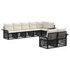 vidaXL Gartensofa-set 8 stk. Schwarz Poly-Rattan