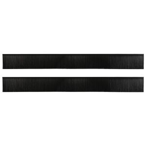 vidaXL Selbstklebende T&uuml;rb&uuml;rstendichtungen 2 stk. Schwarz 100 cm