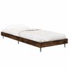 vidaXL Bettgestell ohne Matratze R&auml;uchereiche 75x190 cm Holzwerkstoff