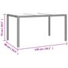 vidaXL 5-tlg. Garten-Bistro-Set mit Kissen Braun Poly Rattan