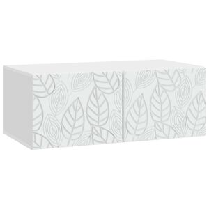 vidaXL Wandmontierter TV-Schrank 59,5 x 41 x 30 cm Wei&szlig; Holzwerkstoff