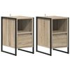 vidaXL Nachttisch 2 stk. Sonoma-Eiche 39,5 x 30 x 50 cm Holzwerkstoff