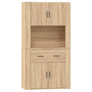 vidaXL Highboard Sonoma-Eiche Holzwerkstoff