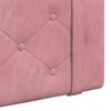 vidaXL H&auml;ngevorderseite Wandmontiert Rosa 210 x 55 x 5 cm Samt