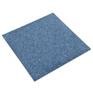 vidaXL Teppich 20 stk. Blau 50 x 50 cm 100% Polypropylen