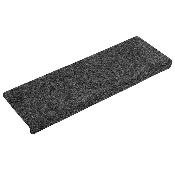 vidaXL Stufenmatten Selbstklebend 30 Stk. 65x21x4 cm Grau Rechteckiger Rand