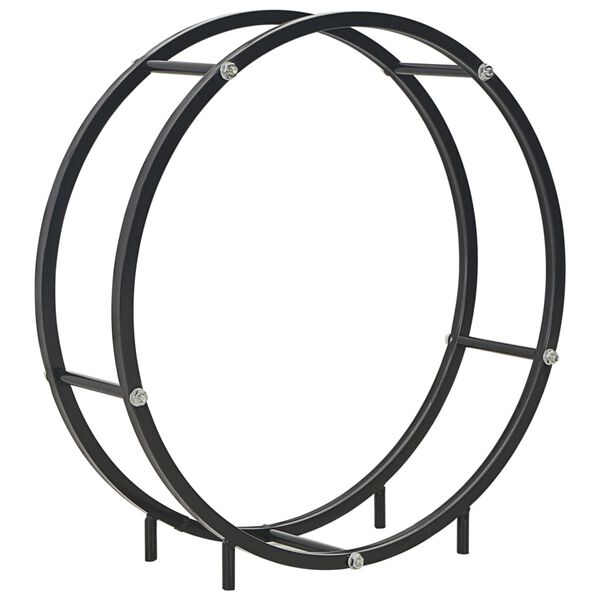 vidaXL Brennholzregal Schwarz 70 x 20 x 70 cm Stahl