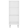 vidaXL Sideboard Hochglanz-Wei&szlig; 34,5x32,5x90 cm Holzwerkstoff