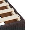 vidaXL Boxspringbett mit Matratze Dunkelbraun 90x190 cm Stoff