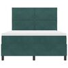 vidaXL LED Boxspringbett mit Matratze Dunkelgr&uuml;n 160 x 200 cm Stoff