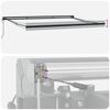 vidaXL Markise Manuell Einziehbar LED 350x250 cm Orange & Braun