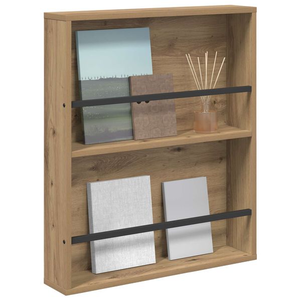 vidaXL Magazinregal Artisan-Eiche 60 x 12 x 70 cm Holzwerkstoff
