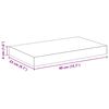vidaXL Schweberegale 4 Stk. Eichen-Optik und Wei&szlig; 40x23x3,8 cm MDF
