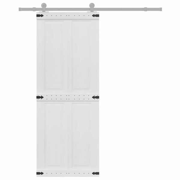 vidaXL T&uuml;r Corona Wei&szlig; 80 x 210 cm Holzwerkstoff