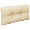vidaXL Palettenkissen 2-tlg. Beige Stoff