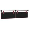 vidaXL H&auml;ngevorderseite Wandmontiert Weinrot 210 x 55 x 5 cm Stoff