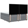 vidaXL Boxspringbett mit Matratze Hellgrau 180x200 cm Stoff