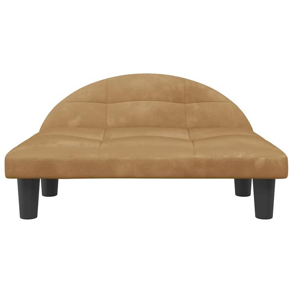 vidaXL Hundebett Braun 70x52x30 cm Samt