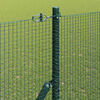 vidaXL Zaunpfosten Gr&uuml;n 25 x 1,5 m (16 x 16 mm Netz) Stahl und PVC