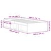 vidaXL Bettgestelll Wei&szlig; 100x200 cm