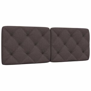 vidaXL Kopfteil-Kissen Dunkelbraun 120 cm Stoff