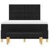 vidaXL Boxspringbett mit Matratze Schwarz 140 x 200 cm Stoff