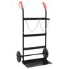 vidaXL Handwagen Schwarz und Rot 63 x 43,5 x 110 cm Stahl