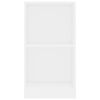 vidaXL B&uuml;cherregal Wei&szlig; 40x24x75 cm Holzwerkstoff