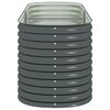 vidaXL Garten-Hochbeet 240 x 80 x 81 cm Verzinkter Stahl Grau