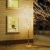 vidaXL LED-Birke Warmwei&szlig; 128 LEDs 220 cm