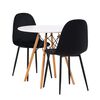 Venture Home Esszimmerst&uuml;hle 2 Stk. Polar Samt Schwarz