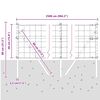 vidaXL Zaun mit Pfosten Gr&uuml;n 0,4 x 25 m Stahl und PVC