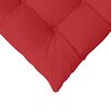vidaXL Sitzkissen 2 pcs Rot 40 x 40 x 6 cm Stoff