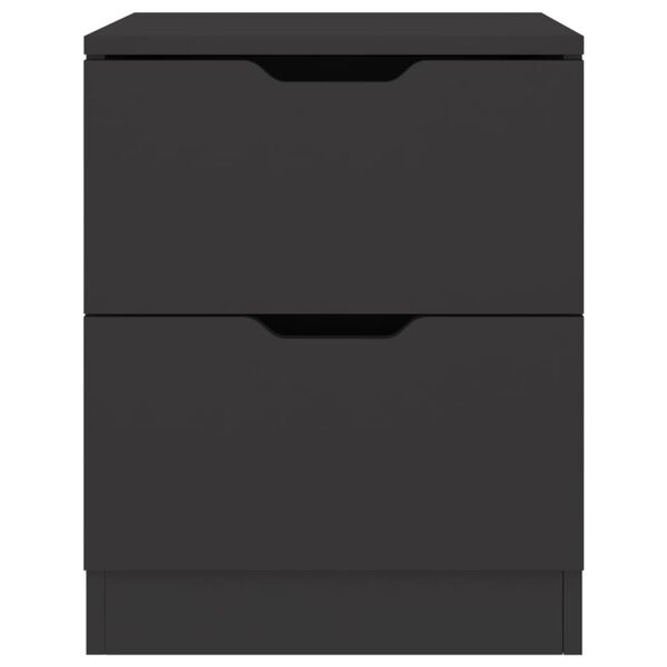 vidaXL Nachttisch Schwarz 40x40x50 cm Spanplatte