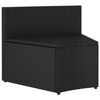 vidaXL 9-tlg. Garten-Sofagarnitur mit Auflagen Poly Rattan Schwarz