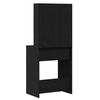 vidaXL Schminktisch mit Regal Schwarz Eichen-Optik 60 x 40 x 140 cm