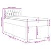 vidaXL Boxspringbett mit Matratze Dunkelgr&uuml;n 100x200 cm Samt