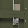 vidaXL Aufbewahrungsschrank Olive Gr&uuml;n 60 x 40 x 140 cm Stahl
