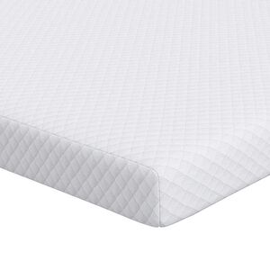 vidaXL Matratzenauflage Wei&szlig; 70 x 200 cm Jacquard Stoff