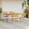 vidaXL Garten Essgruppe 5 pcs Braun Massivholz Akazie