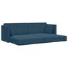 vidaXL Boden-Sofa-Bett 200cm Blau Samt