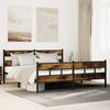 vidaXL Metallbett ohne Matratze R&auml;uchereiche 193x203 cm