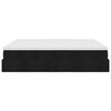 vidaXL Ottoman-Bett mit Matratze Schwarz 160x200 cm Stoff