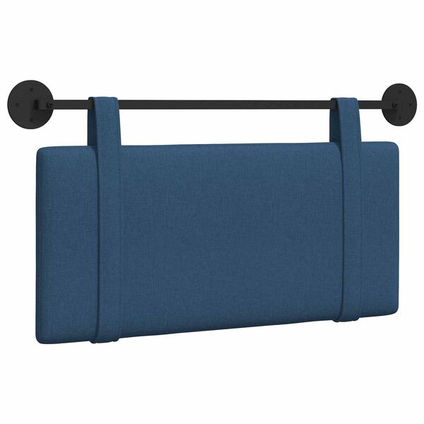 vidaXL H&auml;ngevorderseite Wandmontiert Uni Blau 100 x 55 x 5 cm Stoff
