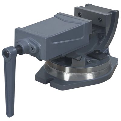 vidaXL 2-Achsen-Schraubstock Kippbar 100 mm