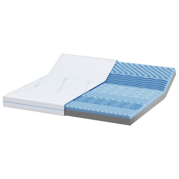 vidaXL Matratze Wei&szlig; 180 x 200 cm Jacquard-Stoff