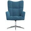 vidaXL Relaxsessel Blau Samt