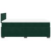 vidaXL Boxspringbett mit Matratze Dunkelgr&uuml;n 120x190 cm Samt